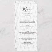 Pijnboom met flauwte en kerstbruiloft menu (Voorkant / Achterkant)