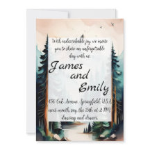 Pijnboombos Rustische Waterverf Therew Wedding