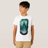 Pijnboomlandschap Kinder T-shirt (Voorkant volledig)