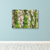 Pijnboomschors met moss canvas afdruk (Insitu (Houten vloer))