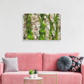 Pijnboomschors met moss canvas afdruk (Insitu (Woonkamer))