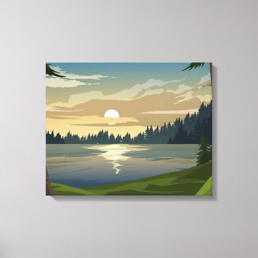 Pijnbos Canvas Afdruk (Voorkant)