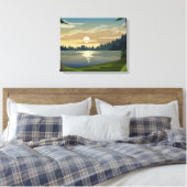 Pijnbos Canvas Afdruk (Insitu (Slaapkamer))