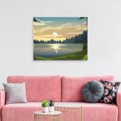 Pijnbos Canvas Afdruk (Insitu (Woonkamer))