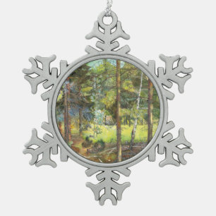 Pijnbos Tin Sneeuwvlok Ornament