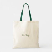 Pijnen en Bloem Kerstmis Tote Bag (Achterkant)