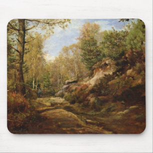 Pijnen en vogelbomen of het bos van muismat