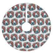 Pijnenkrans met Holly Christmas Pattern Kerstboom Rok (Voorkant)