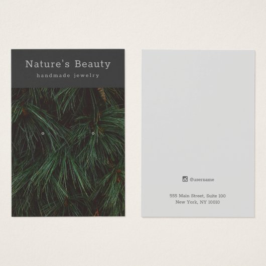 Pijnfilialen die juwelen-beeldschermkaart verdiene visitekaartje (Voorkant /achterkant)