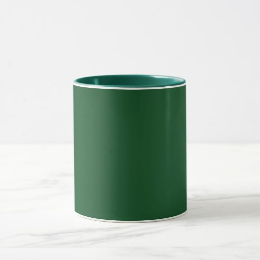 Pijngroen (vaste kleur) mok (Midden)