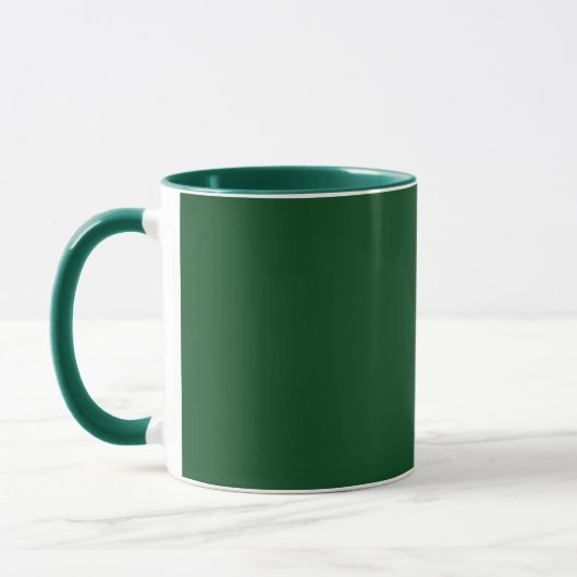 Pijngroen (vaste kleur) mok (Links)