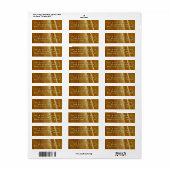 Pijnhout II Faux Wooden Texture Etiket (Full Sheet)