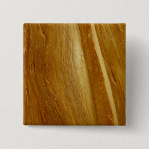 Pijnhout II Faux Wooden Texture Vierkante Button 5,1 Cm