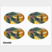 PIJNKANCHES EN HONIJNBEDRIJVEN / RUNDEREN OVALE STICKER (Vel)