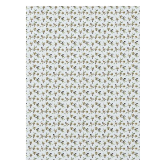 Pijnkegels en kerstpatronen voor vogels tafelkleed (Voorkant)