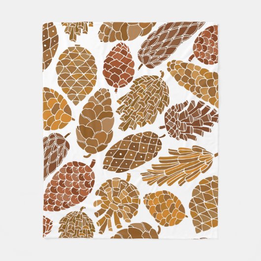 Pijnkegels patroon illustratie. fleece deken (Voorkant)
