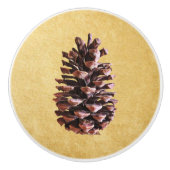 Pijnkloon op papier keramische knop (Voorkant)