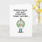 Pijnlijk Grappig 39e Verjaardag Kaart (Gele Bloem)