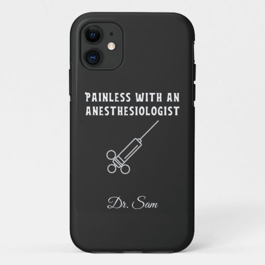 Pijnloos met een anesthesioloog, anesthesiologie Case-Mate iPhone case (Achterkant)