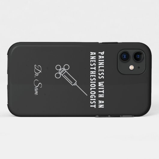 Pijnloos met een anesthesioloog, anesthesiologie Case-Mate iPhone case (Achterkant (horizontaal))