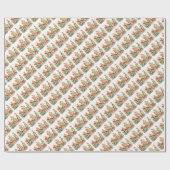 PIJNPRINTS ACHTER HET FENCE WRAPPINGPAPIER CADEAUPAPIER (Vlak)