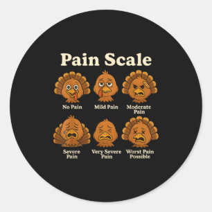 Pijnschaal Pompoen Pijn Beoordeling Trauma Verplee Ronde Sticker