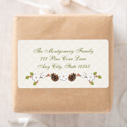 Pijnstok en Bloemlaurier en Bessen Etiket (Insitu)