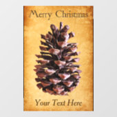 Pijntoon op  papier - Kerstmis Raamsticker (Vel)