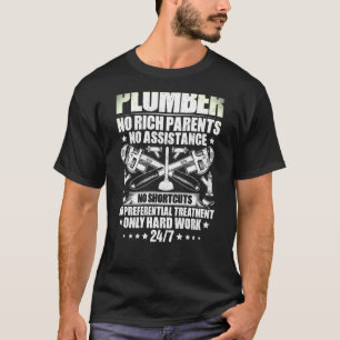 Pijpfitter loodgieterswerk hardwerk loodgieter t-shirt