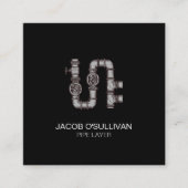 Pijplaag Loodgieter Loodgieterswerk Vierkant Visit Vierkante Visitekaartje (Voorkant)