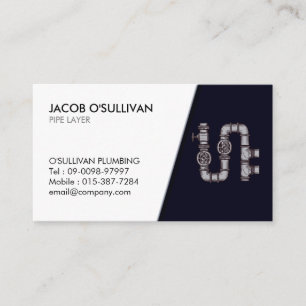 Pijplaagfitter loodgieterswerk visitekaartje