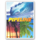 Pijpleiding Hawaï Sticker (Voorkant)