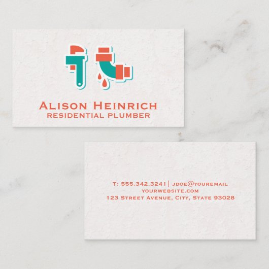 Pijpleiding | Lekpijp Visitekaartje (Voorkant / Achterkant)