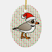 Pijploper Santa Keramisch Ornament (Voorkant)