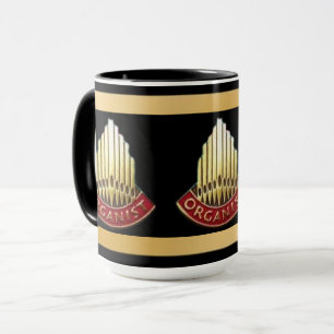 Pijporgel Facade Organist Cadeau Mok