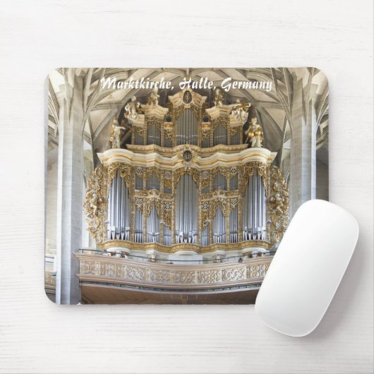 pijporgel in Marktkirche, Halle mousepad Muismat (Met muis)