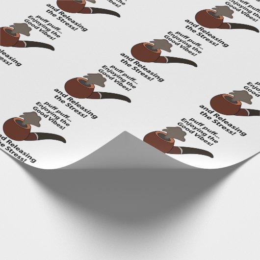 Pijproken Genieten van de goede vibes Pijproken Cadeaupapier (Hoek)