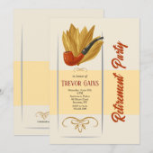 Pijproker Pensioenfeest Kaart (Voorkant / Achterkant)