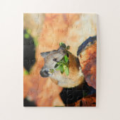 Pika kauwt op Planten Legpuzzel (Verticaal)