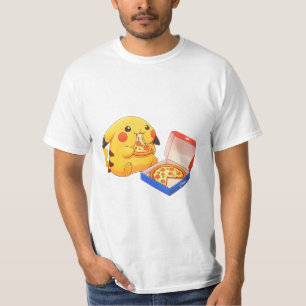 Pikachu Pizza Liefhebber (pokemon) T-shirt
