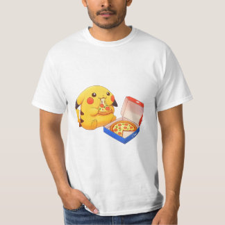Pikachu Pizza Liefhebber (pokemon) T-shirt