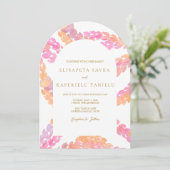 Pikake Wedding Kaart (Staand voorkant)