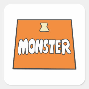 Pikamee Costume, Monster Vierkante Sticker