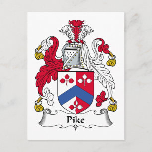 Pike Family Crest Briefkaart