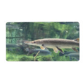 Pike Fish Etiket (Voorkant)