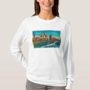 Pike Front en Bathing Beach, Long Beach T-shirt