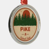 Pike National Forest Metalen Ornament (Rechts)