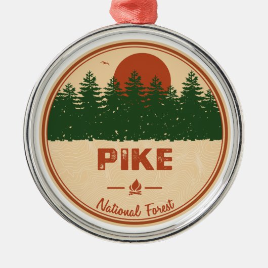 Pike National Forest Metalen Ornament (Voorkant)