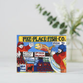 Pike Place Fish Co. Briefkaart (Staand voorkant)