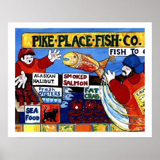 Pike Place Fish Co. Poster (Voorkant)